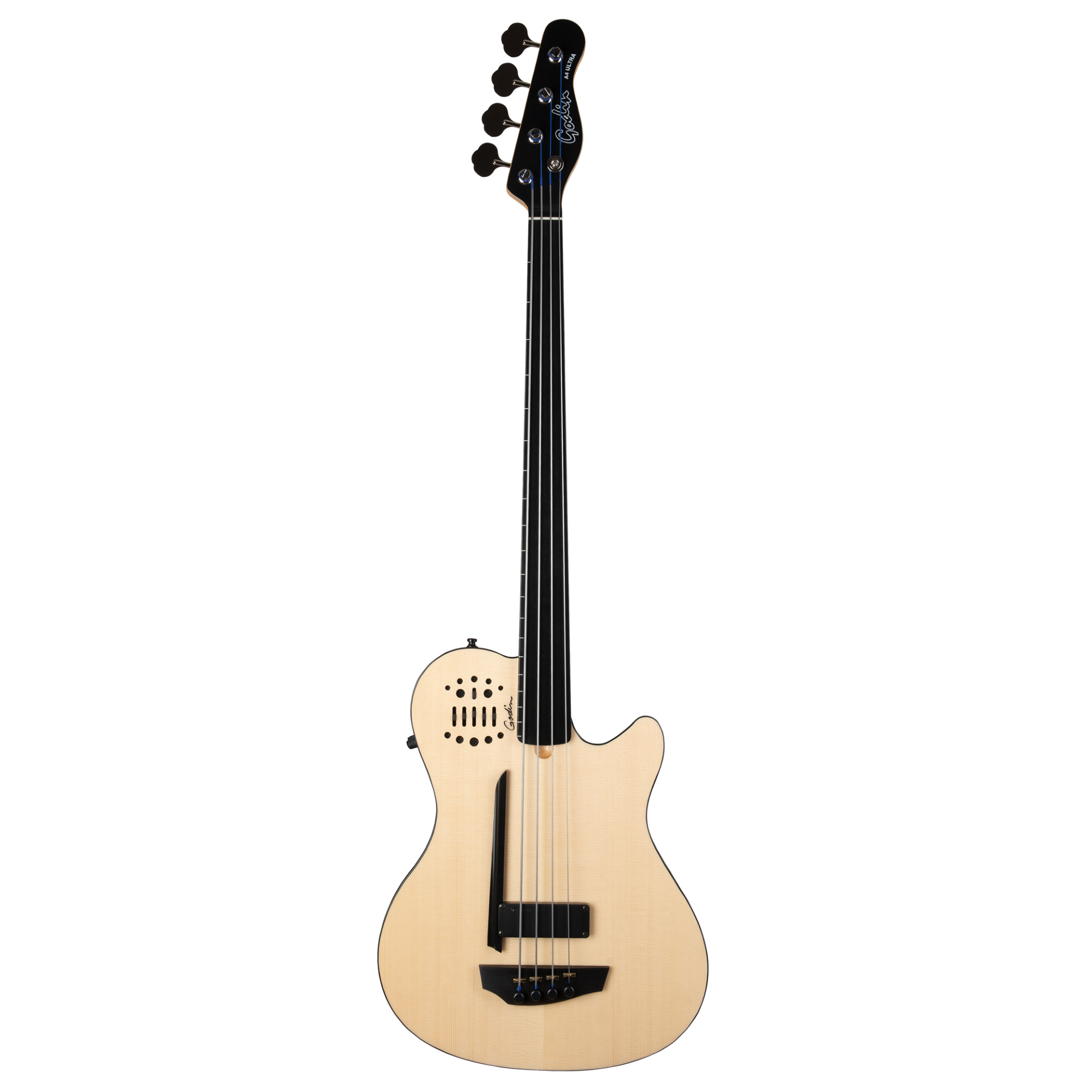 【希少】 GODIN A4 ULTRA FRETLESS E フレットレス Godin A4 Ultra Fretless A/E Bass Guitar - Natural – Chuck Levin's