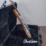 PRS 40th Anniversary Limited Edition Custom 24-08 Semi-Hollowbody Electric Guitar - Faded Whale Blue with Natural Back - #250399232