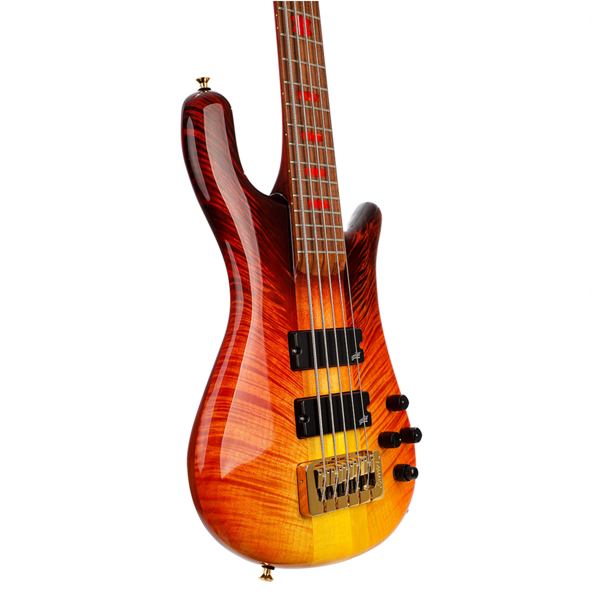 Spector 5 String Spector USA Custom NS5 5-String Bass Guitar - Fire Fade Gloss CHUCKSCL ...
