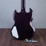 Gibson Custom Shop Murphy Lab 63' SG Custom 3-Pickup Maestro Electric Guitar - Light Aged Brunswick Wild Berry - #505223