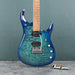 Music Man John Petrucci Signature JP15, Quilt Maple Top Electric Guitar, Cerulean Paradise Fade - Open Box Mint