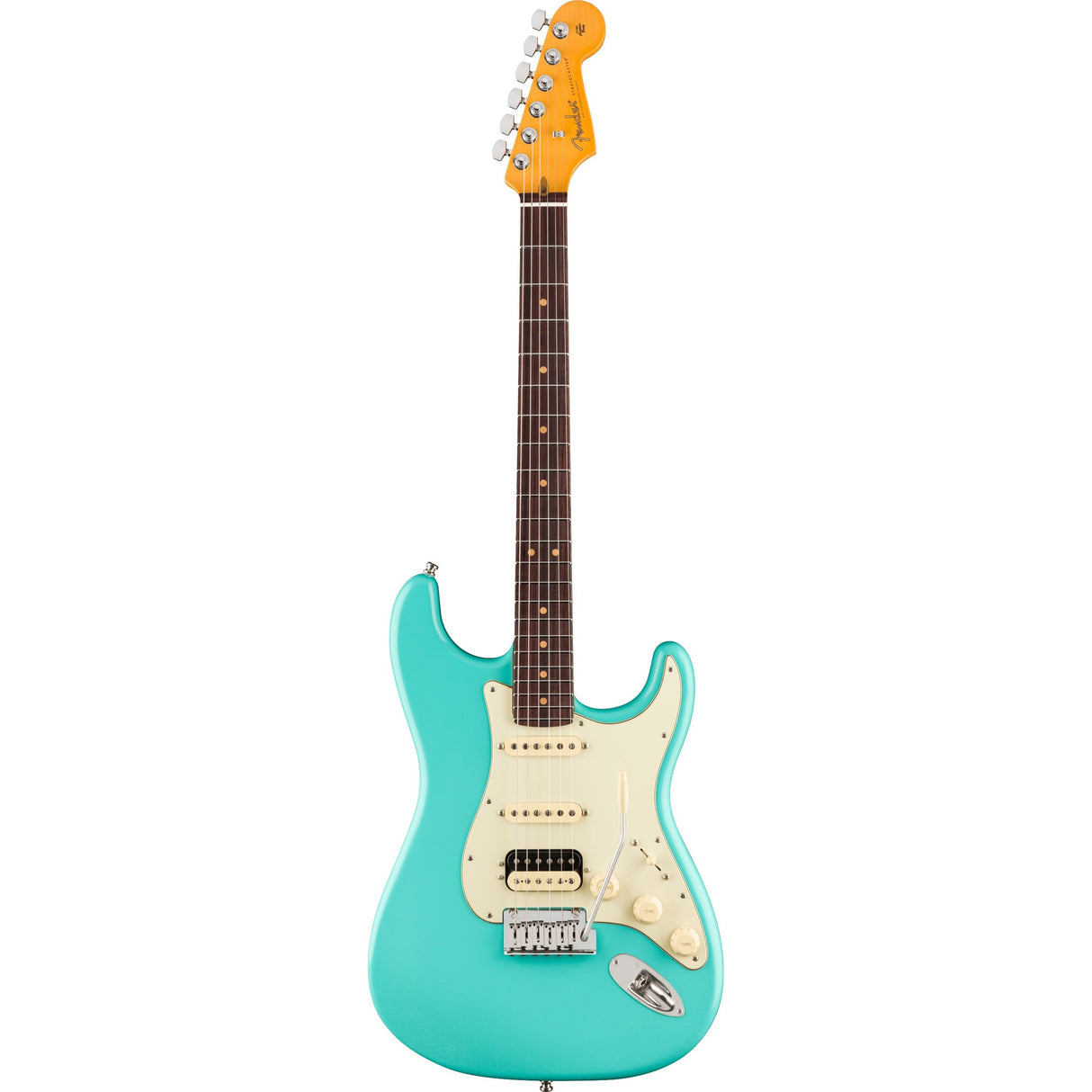 Fender American Ultra Luxe Vintage '60s Stratocaster HSS Electric Guitar - Sea Foam Green