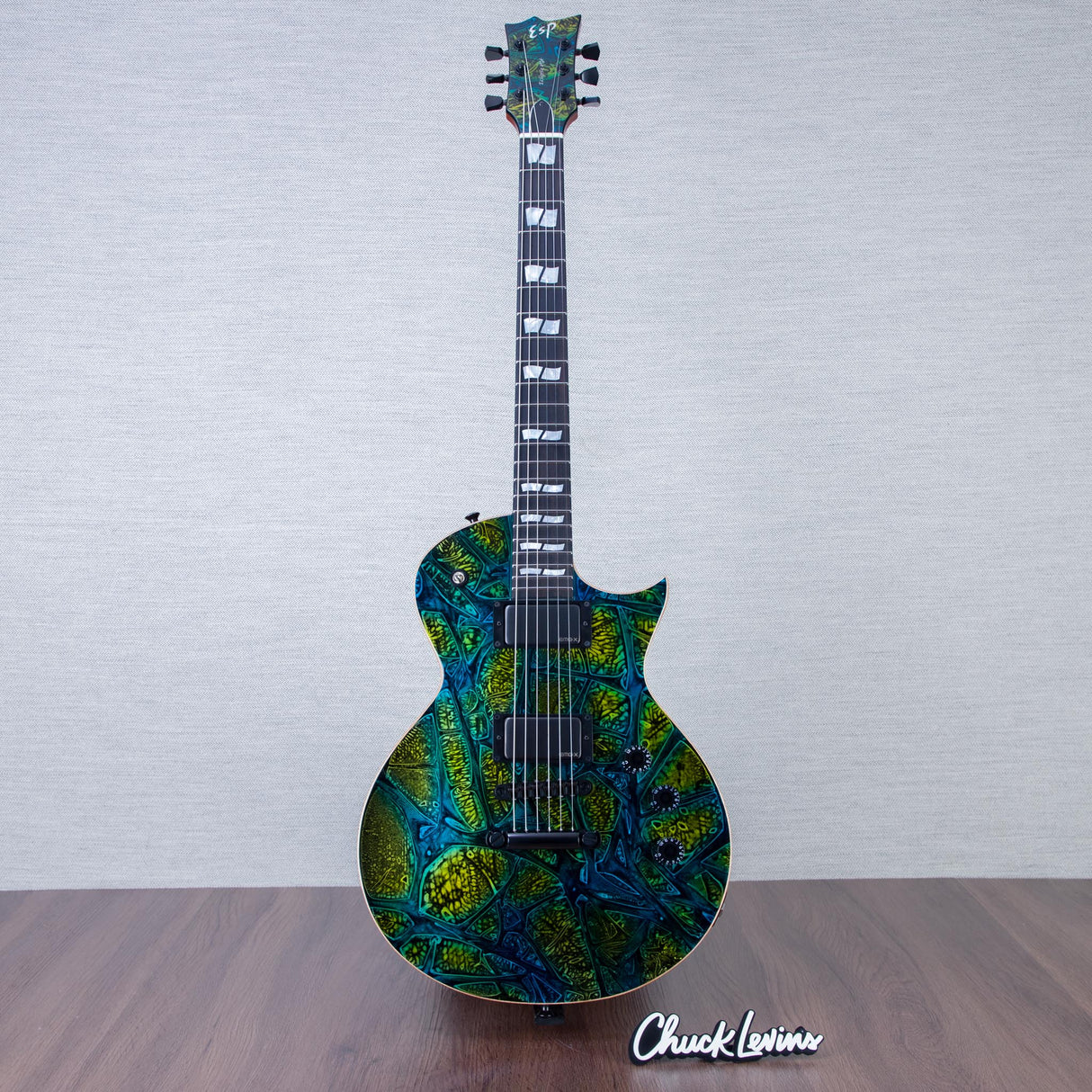 ESP USA Eclipse Electric Guitar - Psychadelic Flame - #US25190