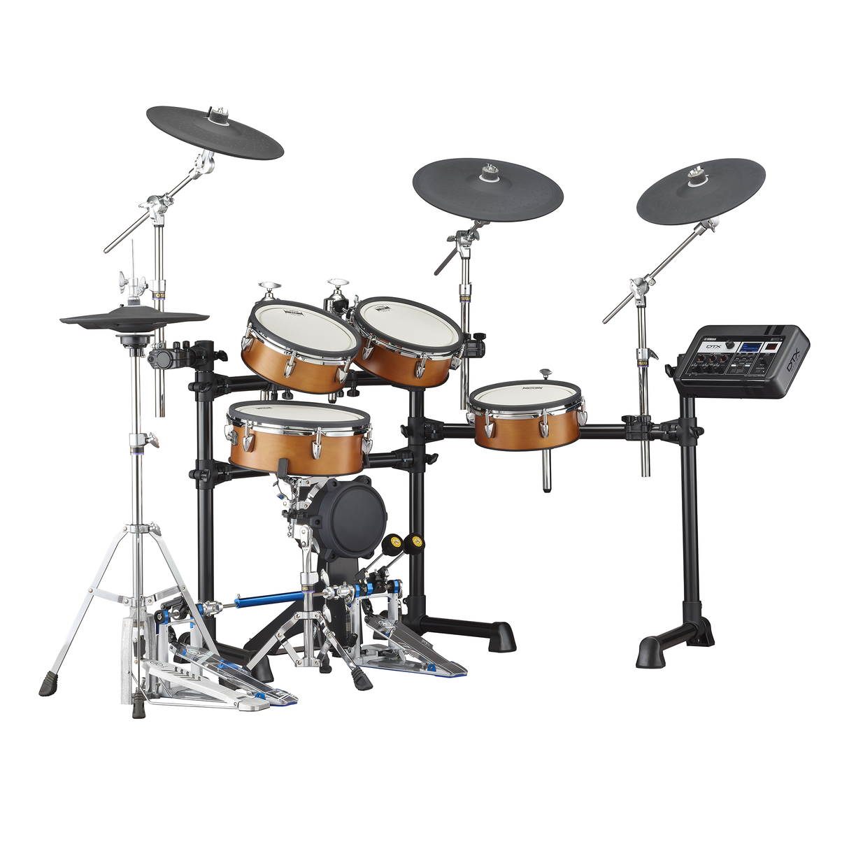 Yamaha DTX8K-X RW Electronic Drum Kit, TCS Pads- Real Wood Finish