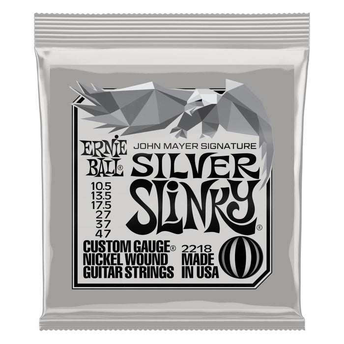 Ernie Ball John Mayer Silver Slinky Nickel Wound Electric Guitar Strings 10.5-47 Gauge