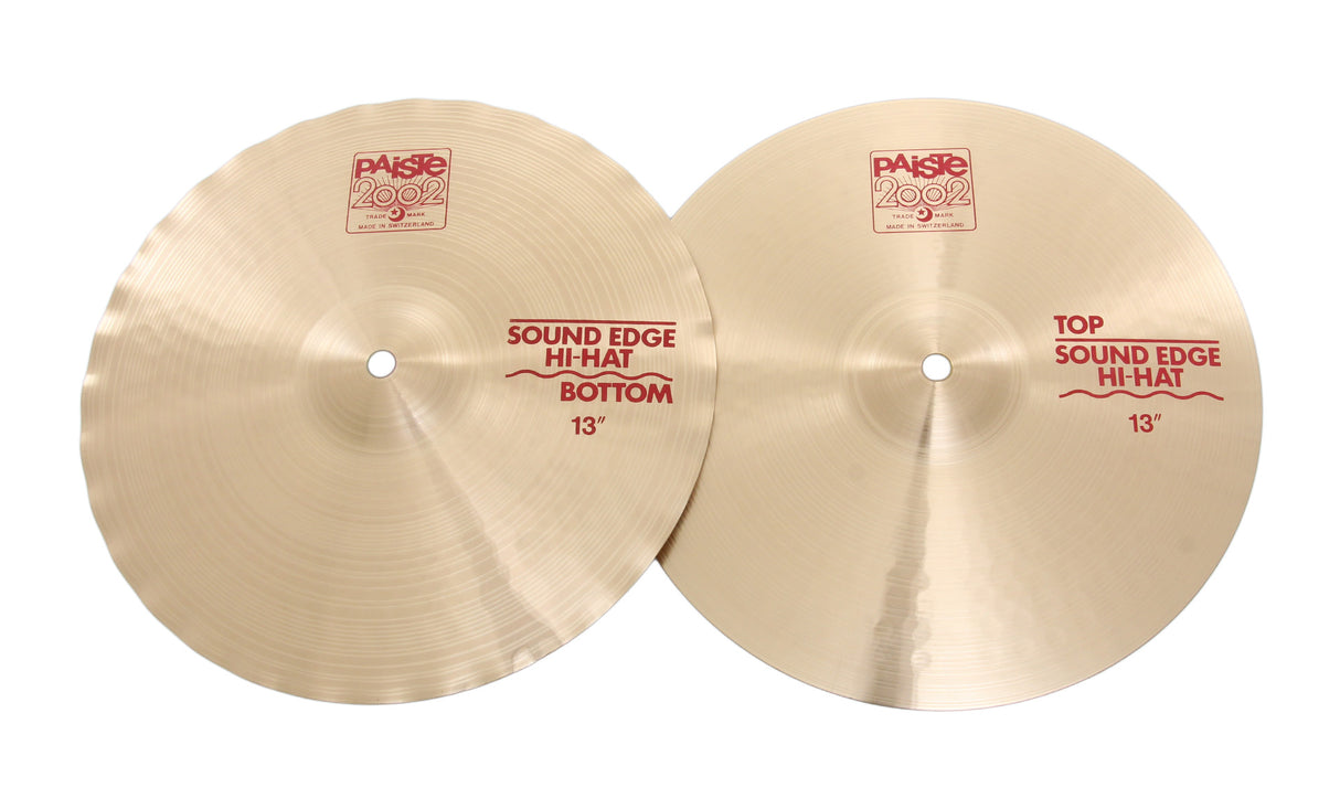 Paiste 13" 2002 Sound Edge Hi-Hat Cymbals