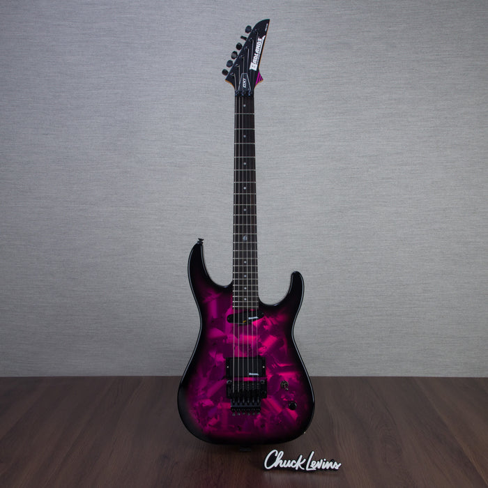 Badlands GX1 Holoflash HS Tremolo Electric Guitar - Holoflash Pink - #US23LPB2096