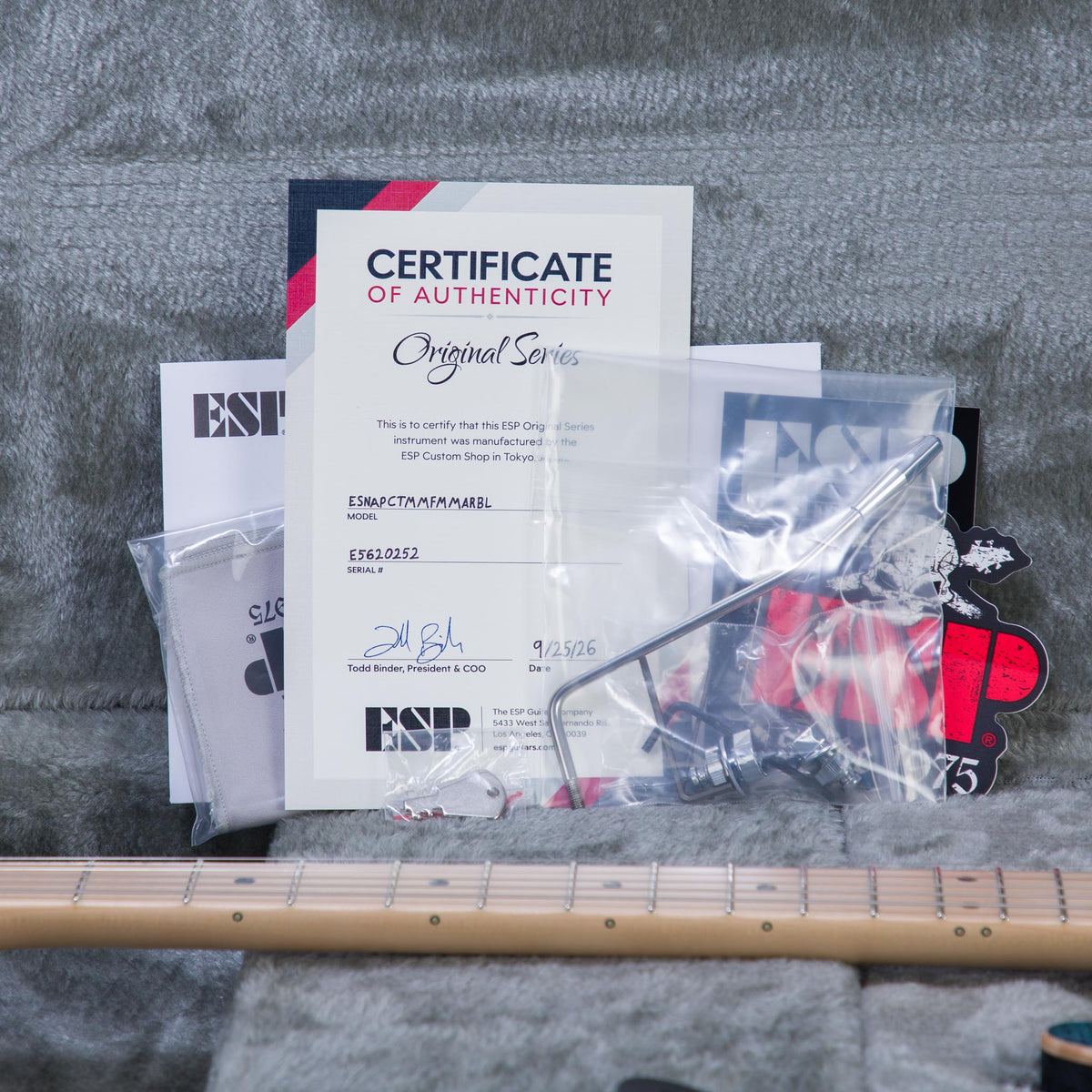 ESP Custom Shop Snapper CTM Electric Guitar - Marine Blue - #E5620252