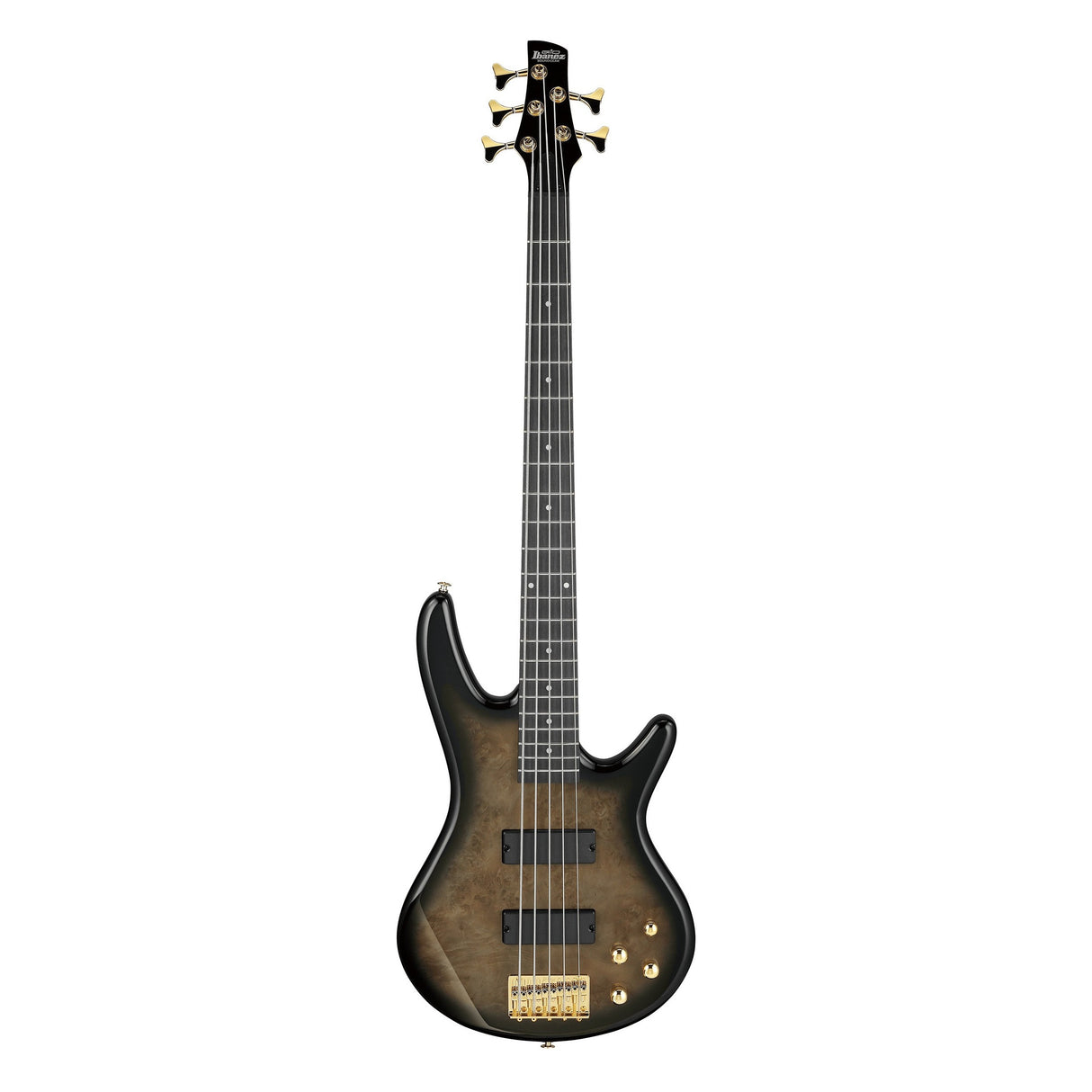 Ibanez GSR205P 5-String Electric Bass Guitar - Transparent Pale Black Burst