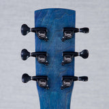 Beard Guitars Trailhead Resonator Curly Maple Acoustic Electric Guitar - Denim Blue - #1955-25