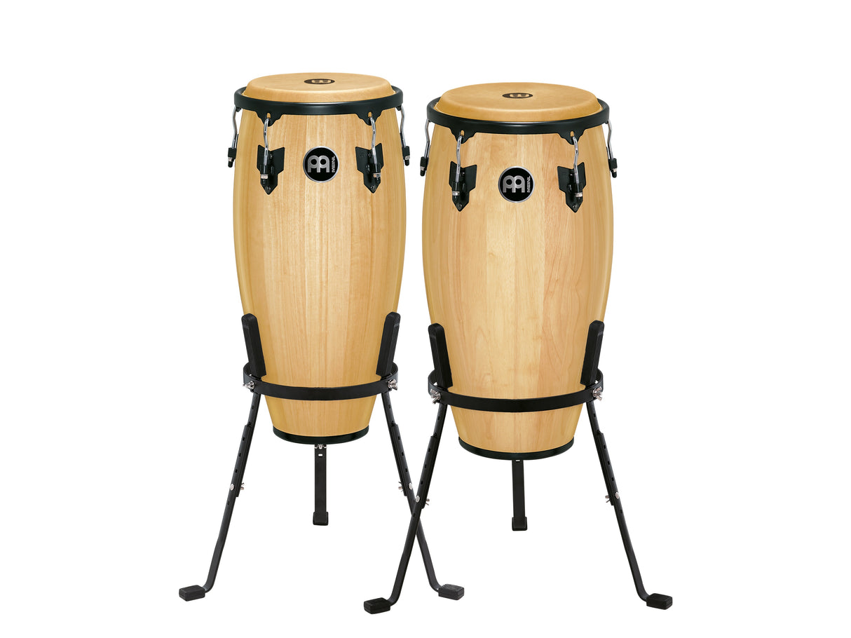 Meinl HC512NT Headliner Wood Conga Set 11" & 12" w/ Basket Stands - Natural - New,Natural