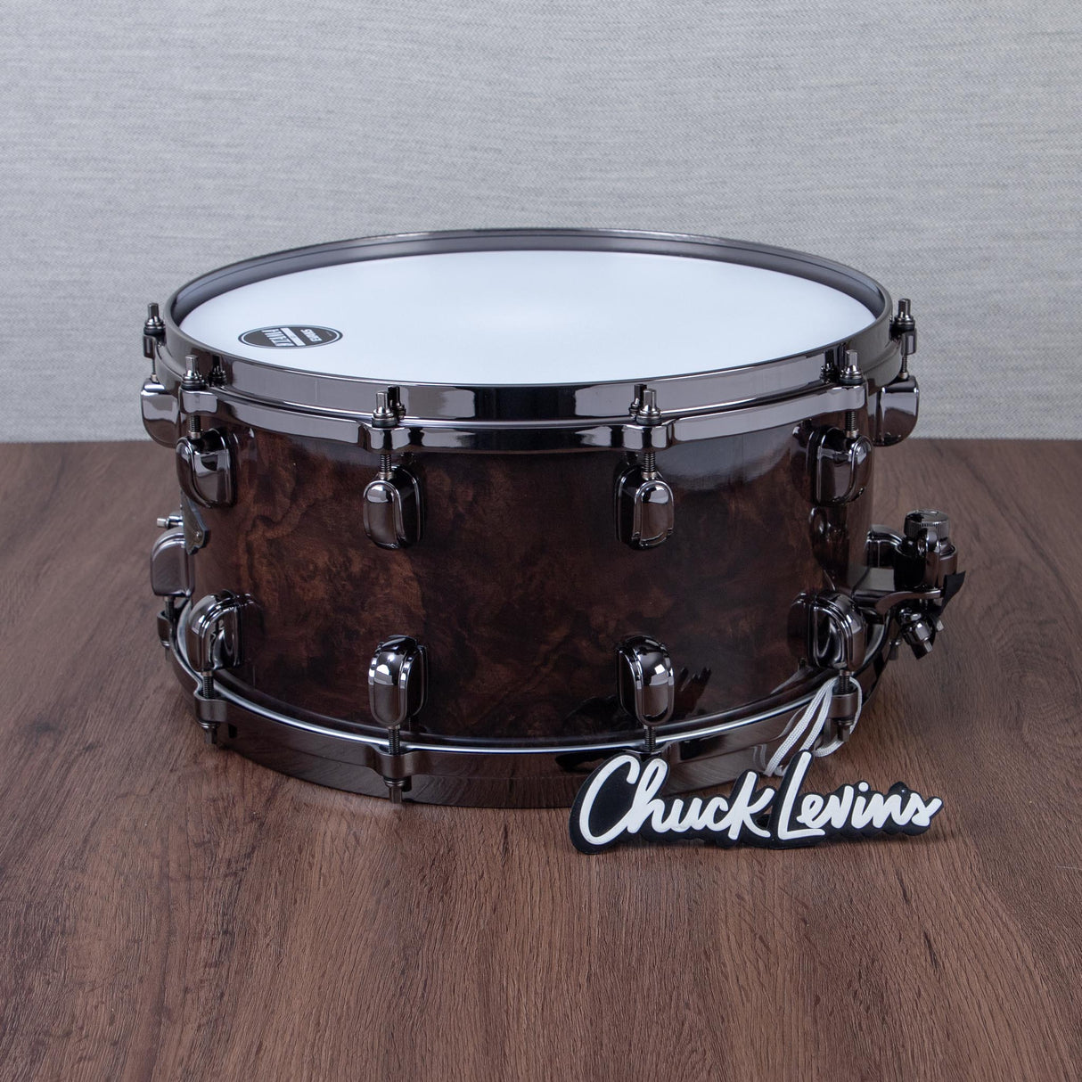 Tama 7 x 14-Inch Starclassic Walnut/Birch Snare Drum - Gloss Black Walnut Burl