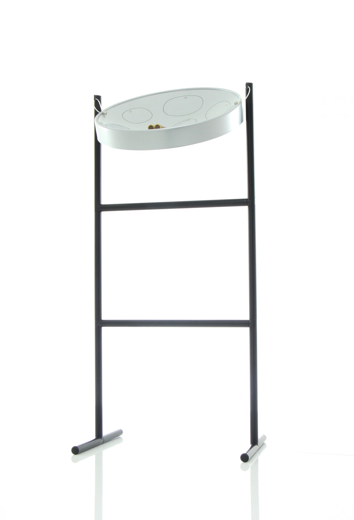Jumbie Jam Steel Drum Kit with Floor Stand - Silver Pan