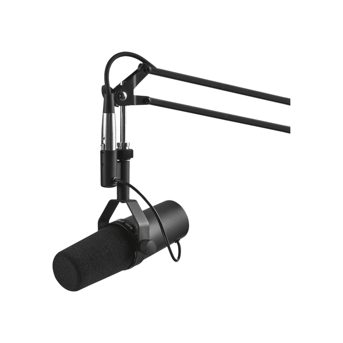 Shure SM7B Microphone w/Desk Boom Arm and Mic Cable Podcast Bundle - New