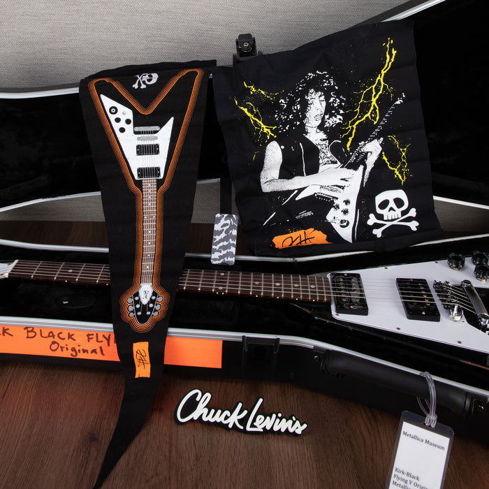 Gibson Custom Shop Kirk Hammet 1979 Flying V Electric Guitar - Ebony - #KH046 - Mint, Open Box