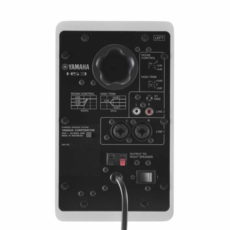 Yamaha HS3 3.5-Inch Studio Monitor Pair - White