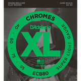 D'Addario ECB80 40-95 Bass Guitar Strings Light Long Scale
