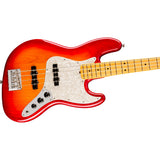 Fender American Professional Jazz Electric Bass Guitar, Maple Fingerboard - Aged Cherry Burst