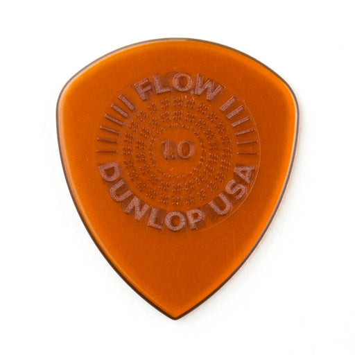 Dunlop 549P100 Flow Standard Grip Guitar Picks - 1.0mm - Amber (6-Pack)