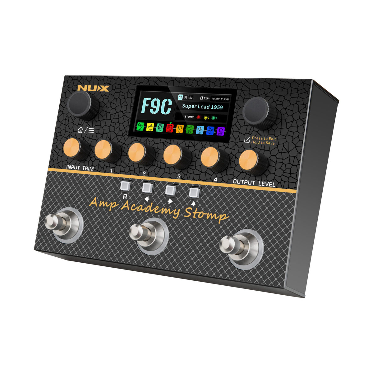 Nux Amp Acadermy Stomp Compact Guitar Amplifier Modeler