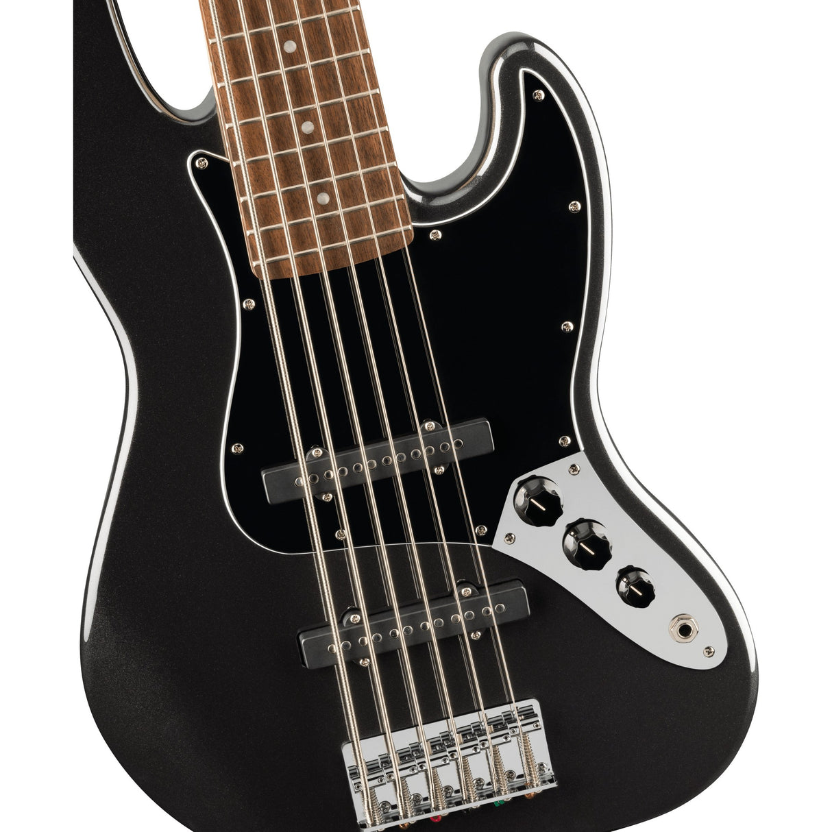 Squier Affinity Series Jazz Bass VI Electric Bass Guitar - Black Metallic - Preorder