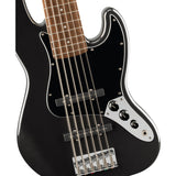 Squier Affinity Series Jazz Bass VI Electric Bass Guitar - Black Metallic - Preorder