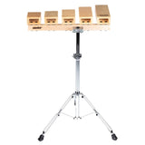 Grover Pro Percussion 5-Piece Temple Block Set with Mounting Clamp and Stand