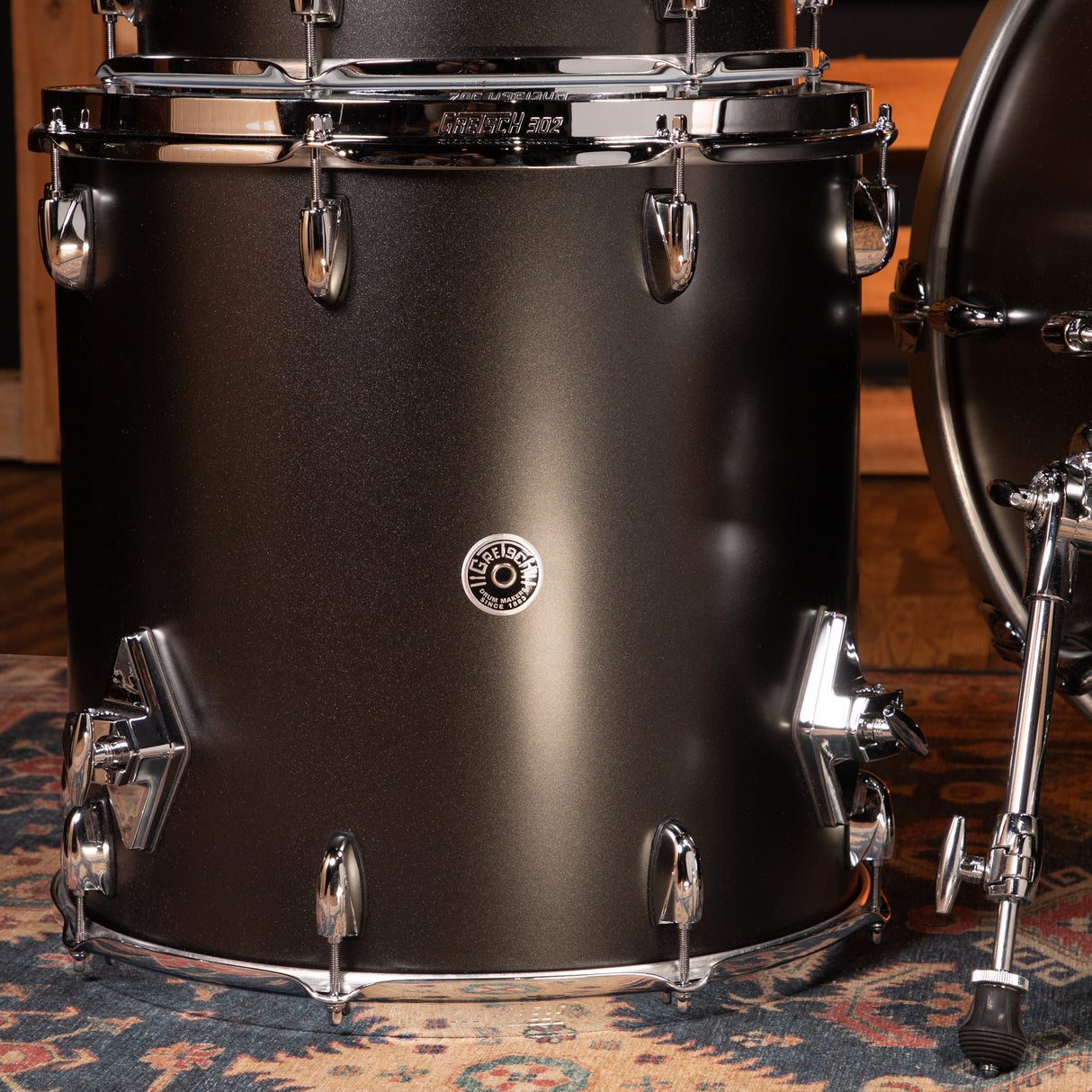 Gretsch Brooklyn 3-Piece Shell Pack, 24-Inch Kick - Satin Black Metallic