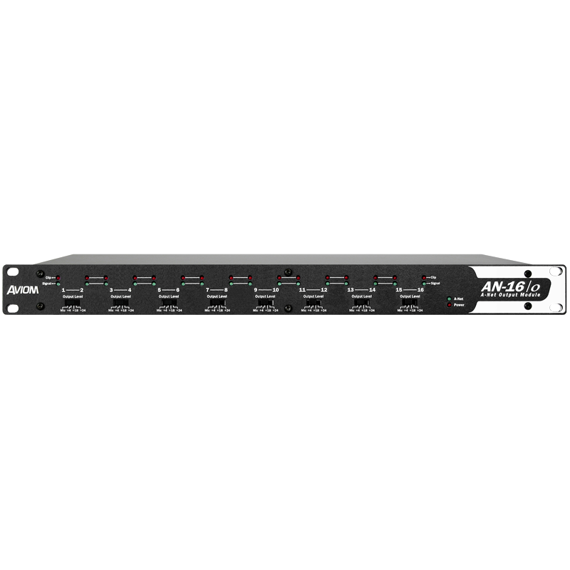 Aviom AN-16/o V.4 16-Channel Analog Output Module for Pro16 Digital Snake Network System