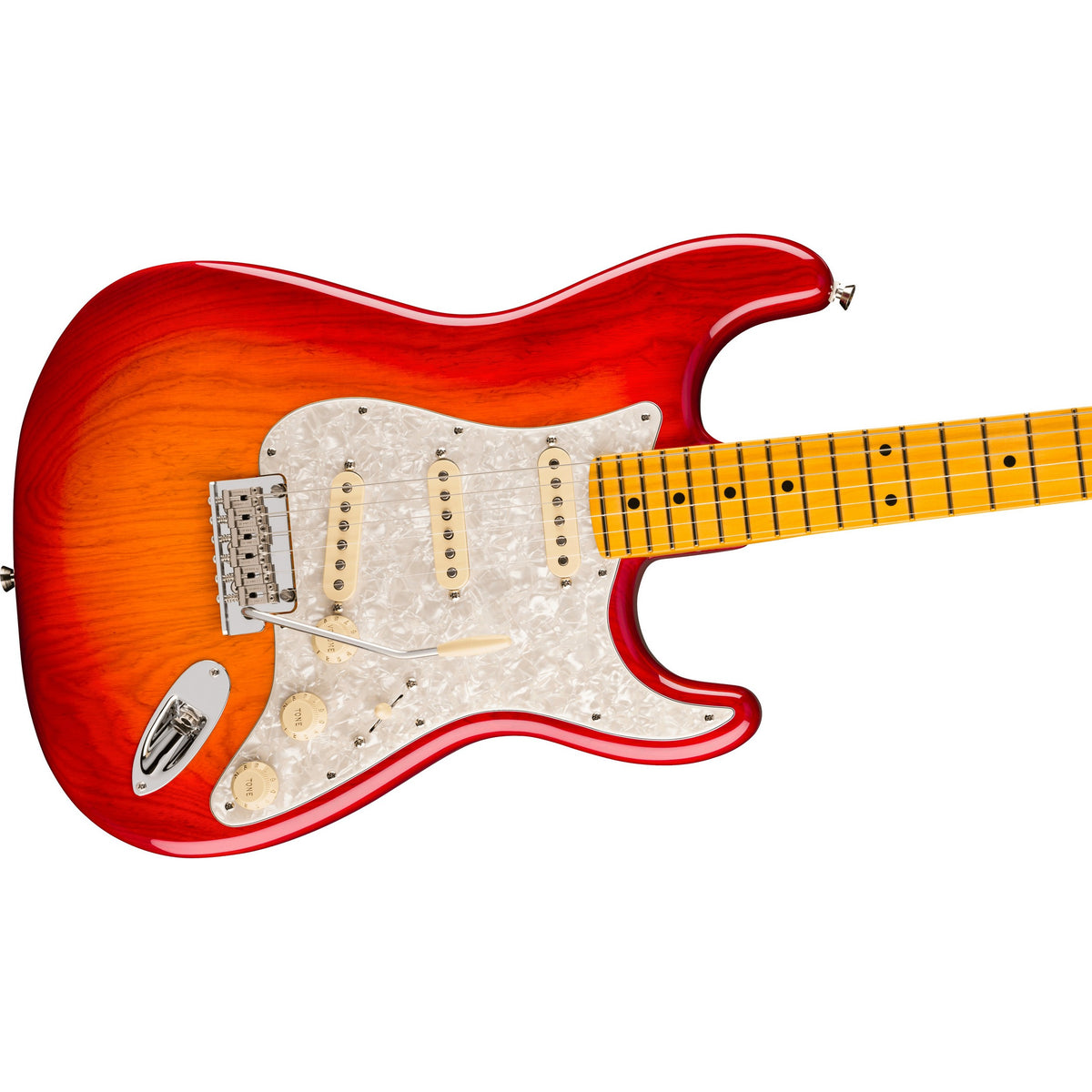 Fender American Professional Stratocaster Electric Guitar, Maple Fingerboard - Aged Cherry Burst