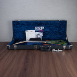 ESP USA M-I FR-DLX Flamed Maple Electric Guitar - Dark Lime Sunburst - #US23319