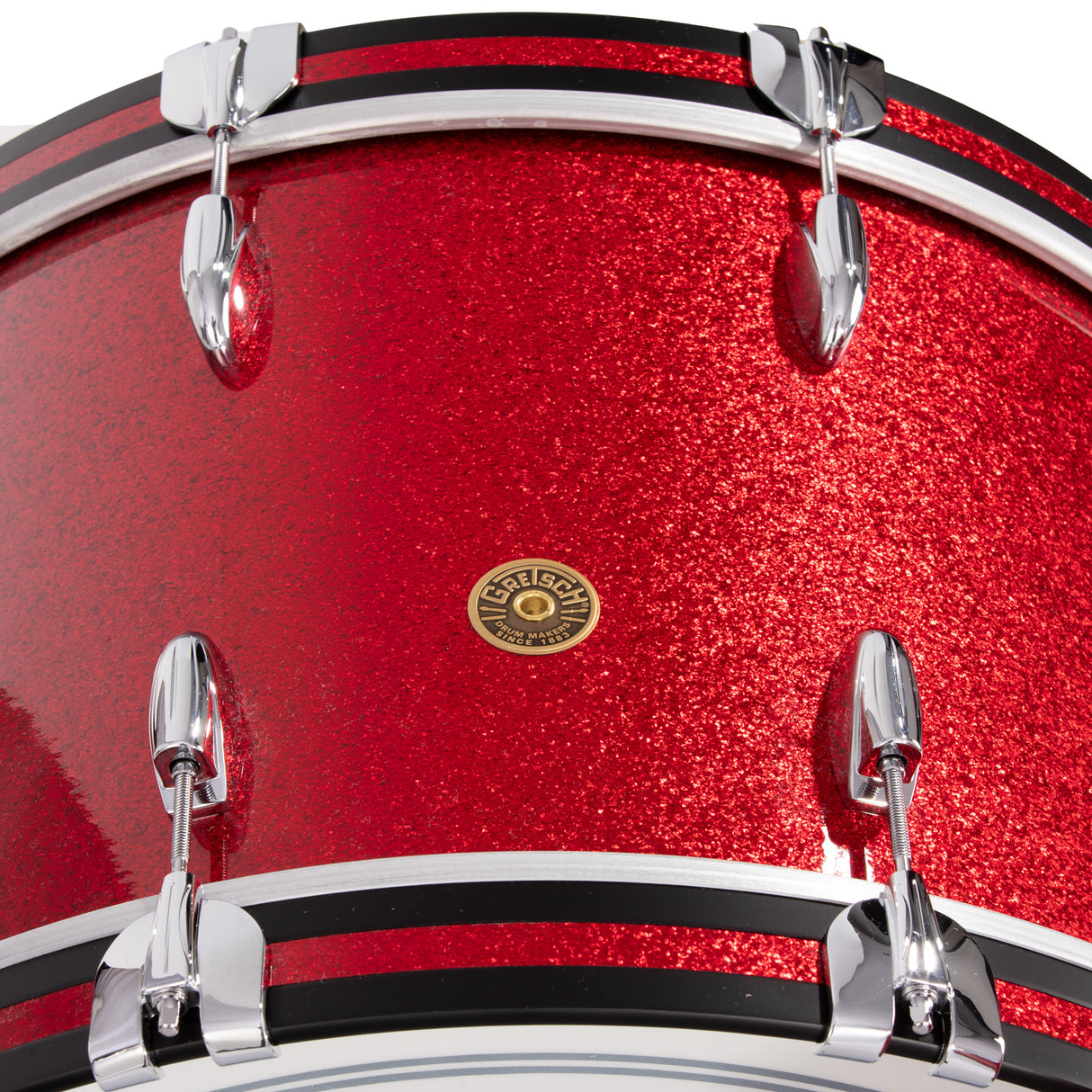 Gretsch USA Custom Nitron 3-Piece Shell Pack, 24-Inch Kick - Red Sparkle