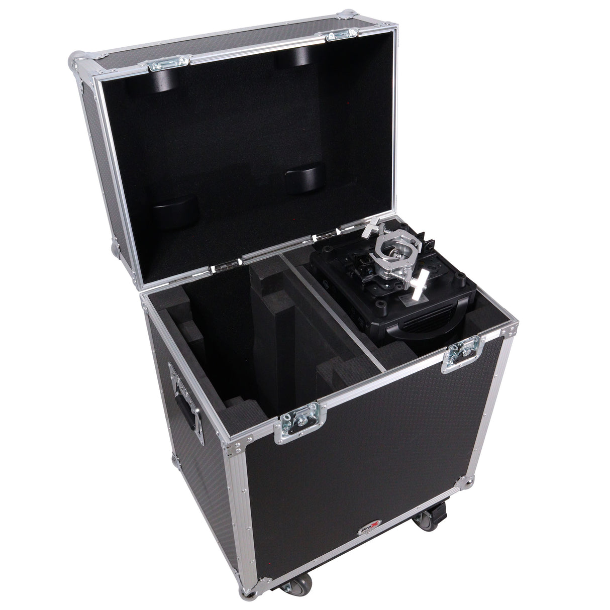 ProX XS-MH12RX2W Moving Head Lighting Road Case for ADJ Hydro Beam X12 Vizi Beam 12RX Fits 2 Units with 4" Casters