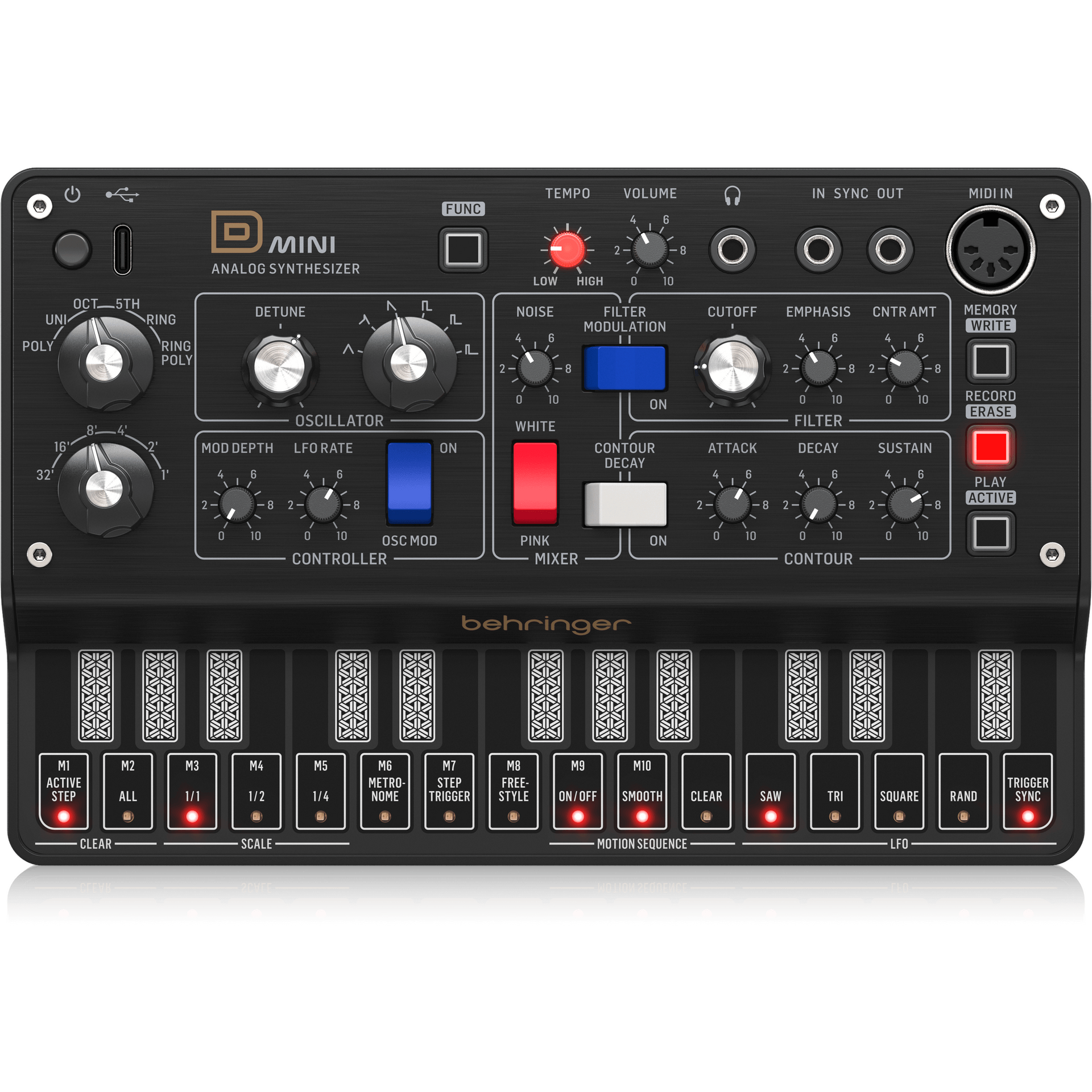 Behringer D-Mini Portable Analog Synthesizer – Chuck Levin's Behringer D-Mini Portable Analog Synthesizer – Chuck Levin's