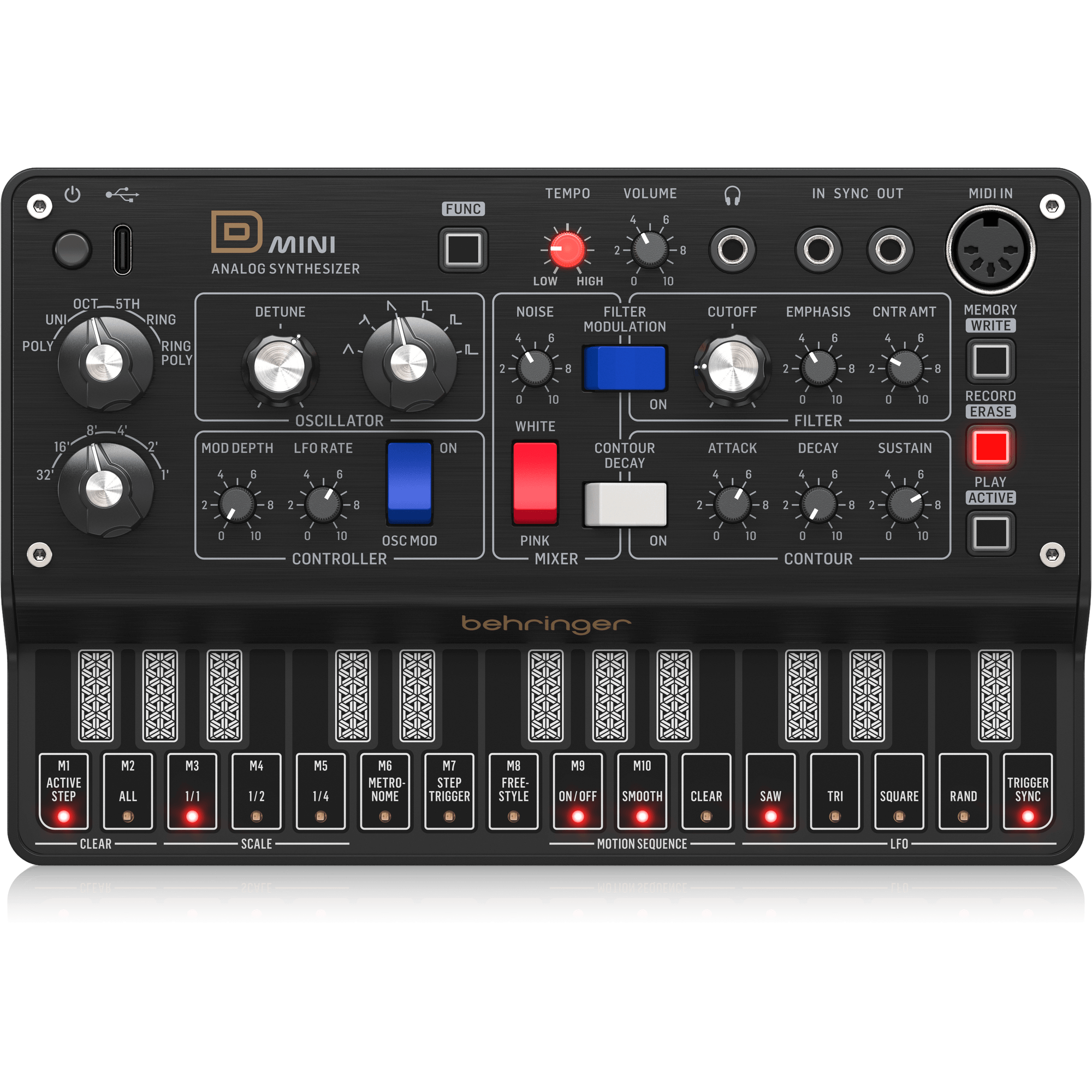 Behringer D Mini Portable Analog Synthesizer