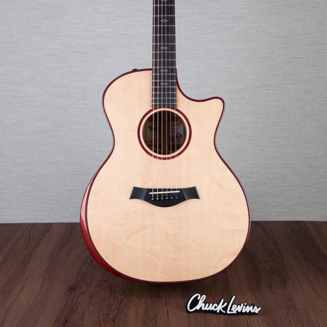 Taylor NAMM 2025 Custom #6 C14ce Bearclaw Sitka Spruce/Blackheart Sassafras Grand Auditorium Acoustic Electric Guitar - #1204255101