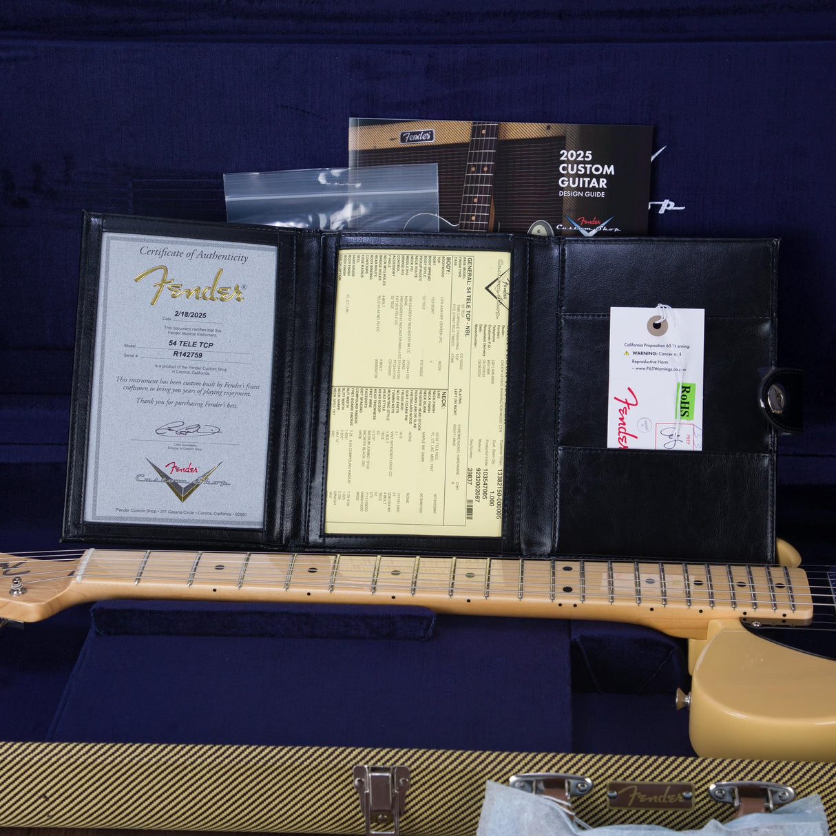 Fender Custom Shop 1952 Telecaster Time Capsule Electric Guitar - Nocaster Blonde - #R142759