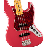 Fender American Professional Classic Jazz Electric Bass Guitar, Maple Fingerboard - Faded Dakota Red