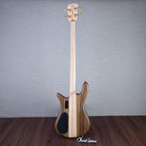 Spector Euro 4 LT Solid Korina Wings Electric Bass Guitar - Natural Satin - CHUCKSCLUSIVE - #NB23504