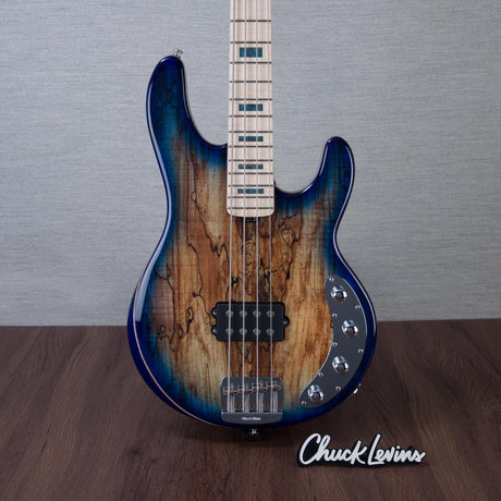 Ernie Ball Music Man Ball Family Reserve StingRay Special 4 H Electric Bass Guitar - Paua Blue Burst - #K08346
