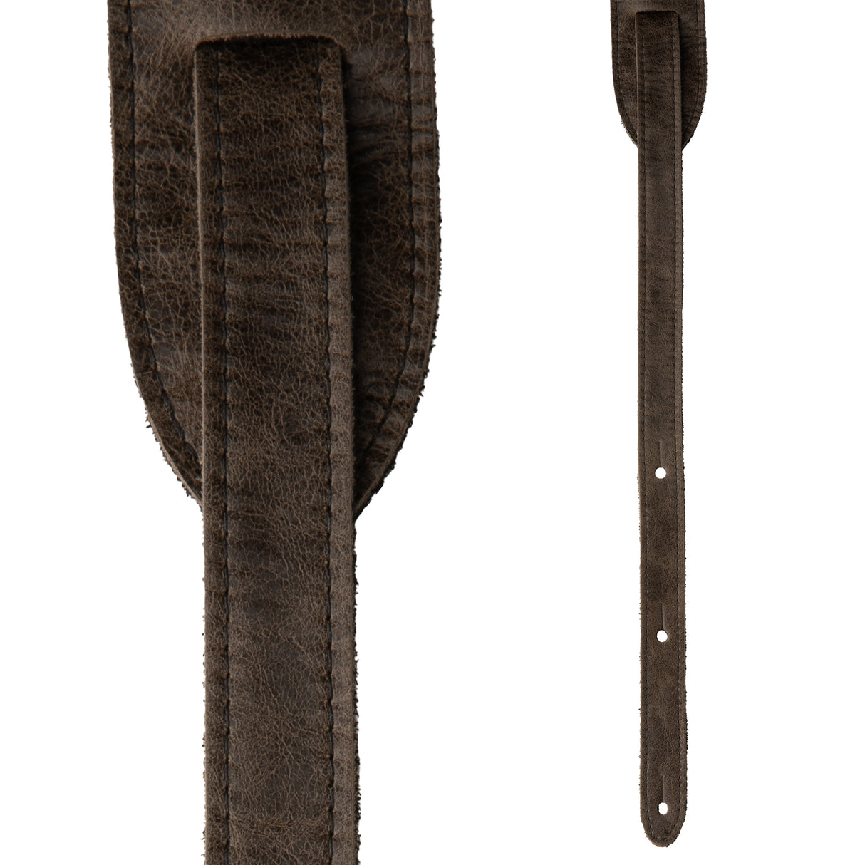 PRS Embossed Birds 2-Inch Leather Strap - Worn Black