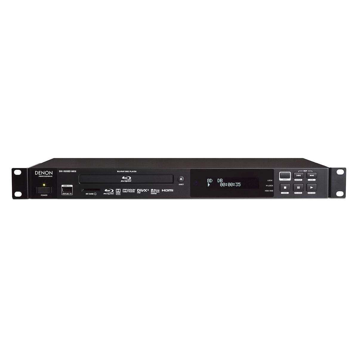 Denon Professional DN-500BD MKII Blu-Ray, DVD, and CD/SD/USB Player