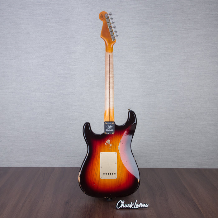 Fender Custom Shop 70th Anniversary 1954 Sratocaster Limited Edition Electric Guitar - Wide-Fade Chocolate 2-Color Sunburst - #LXX0166