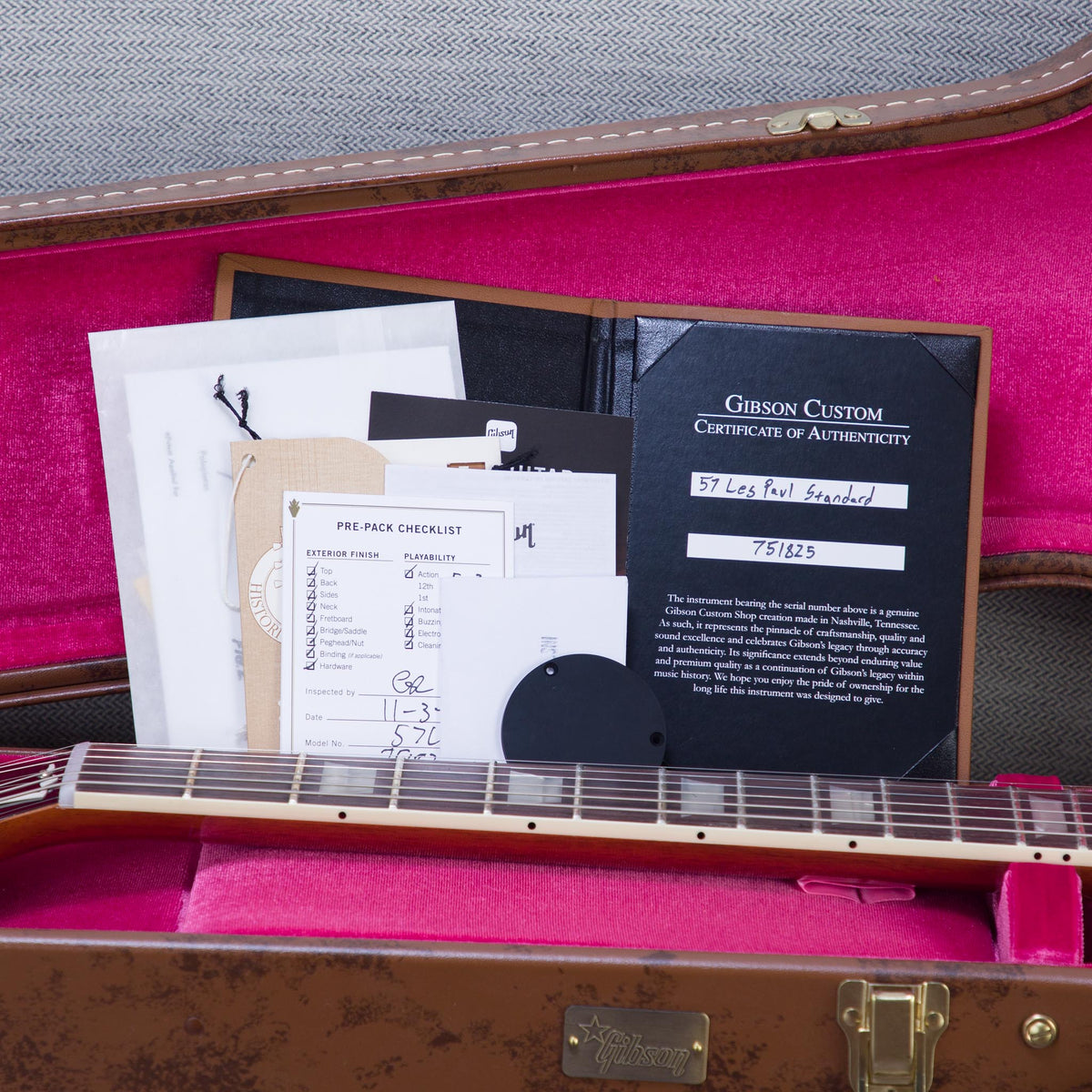 Gibson Custom Shop 1957 Les Paul Standard Reissue Electric Guitar - Hemisphere Shift Top - #751825