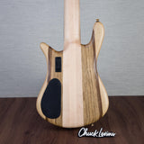 Spector Euro 6 LT Solid Korina Wings 6-String Electric Bass Guitar - Natural Satin - CHUCKSCLUSIVE - #NB23482