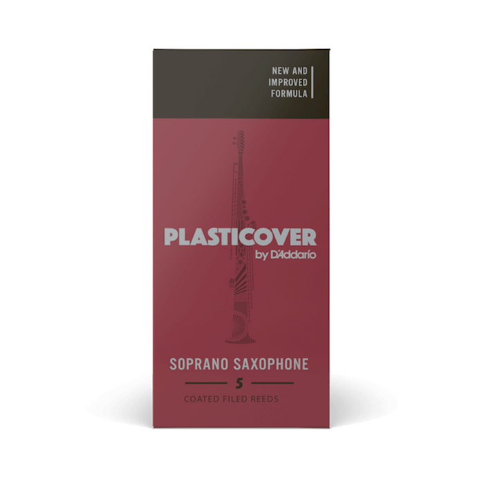 D'Addario RRP05SSX Plasticover Coated Filed Soprano Sax Reed 5-Pack - New,2