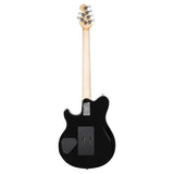 Ernie Ball Music Man 30th Anniversary Axis Electric Guitar - Translucent Red Quilt Top/Black Red Sparkle Back