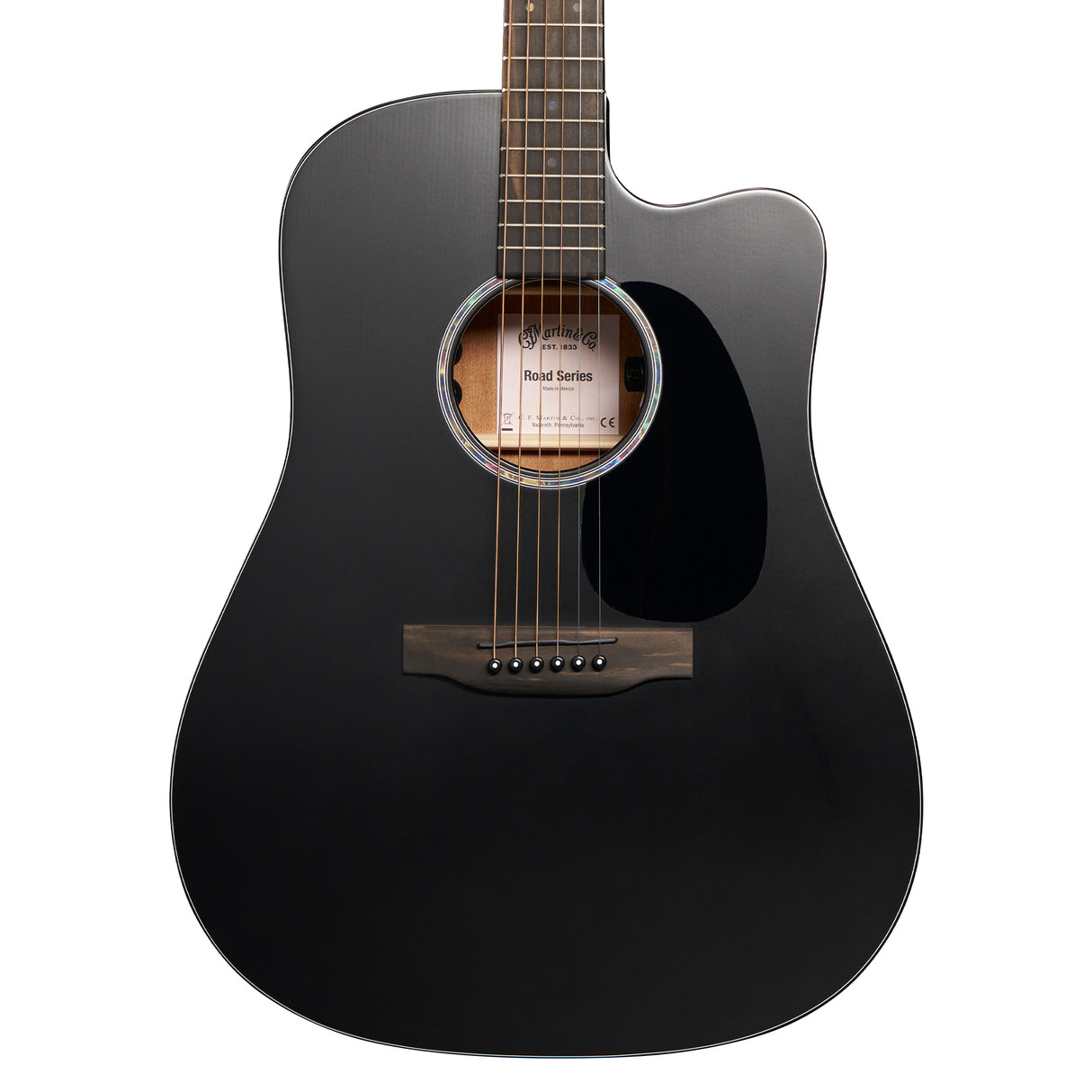 Martin Road Series DC-10E Acoustic Electric Guitar - Modern Black