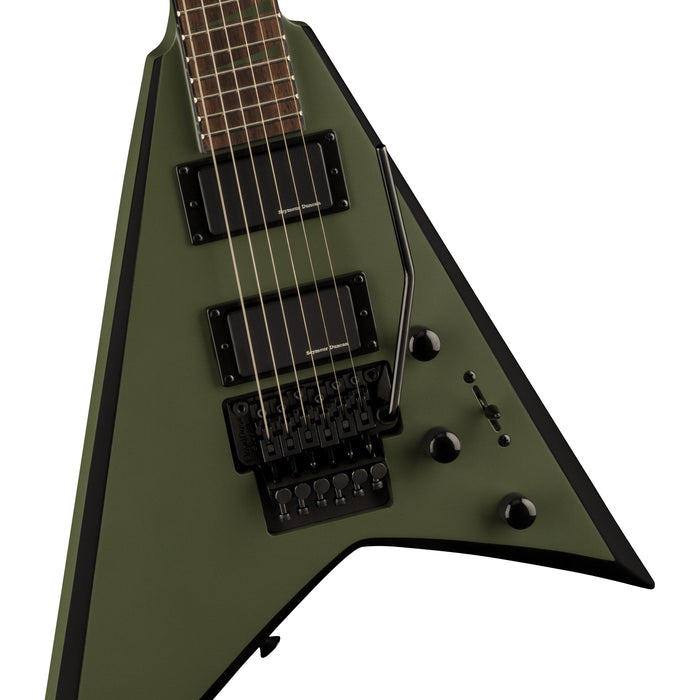 Jackson X-Series Rhoads RRX24 - Matte Army Drab with Black Bevels - New