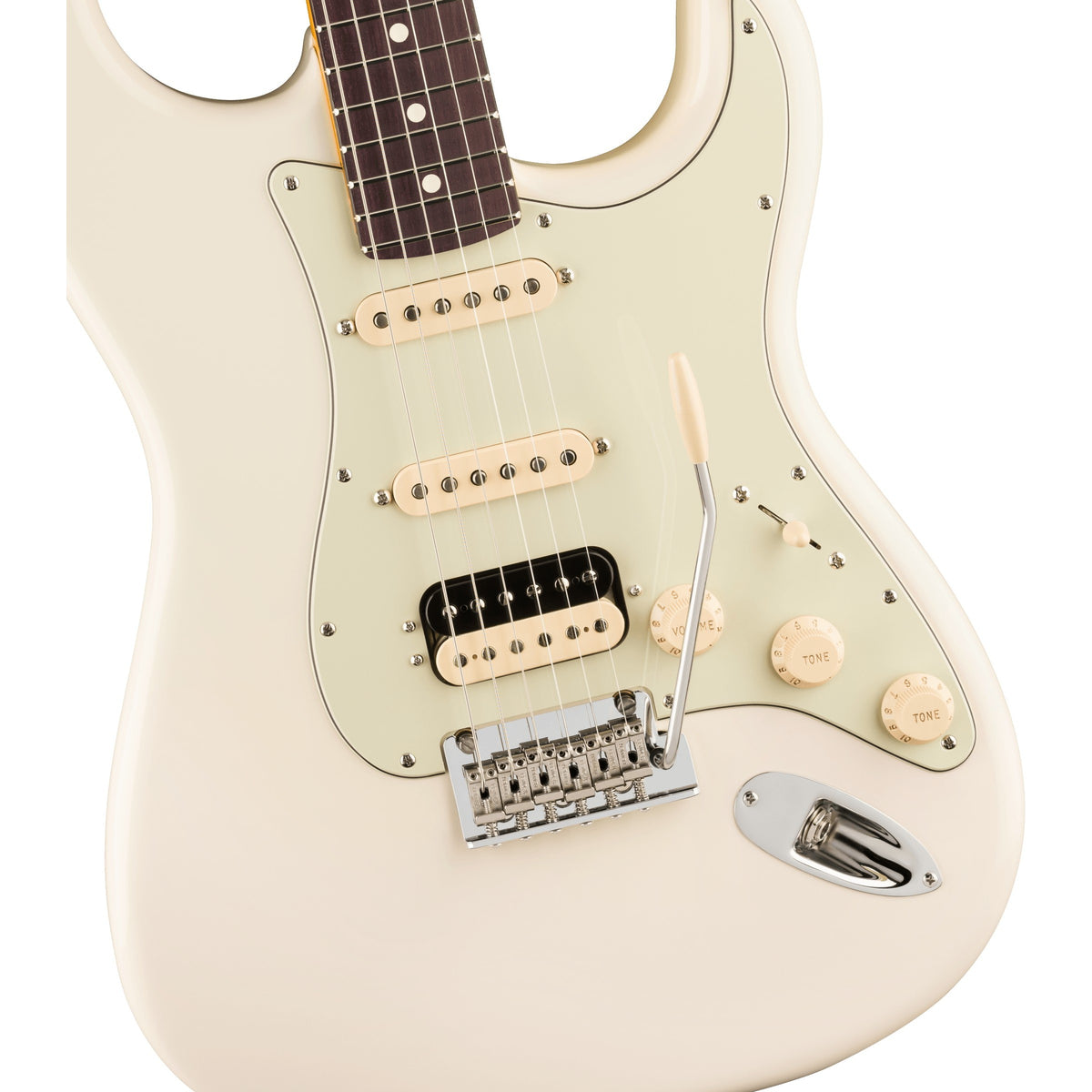 Fender American Professional Stratocaster HSS Electric Guitar, Rosewood Fingerboard - Olympic White